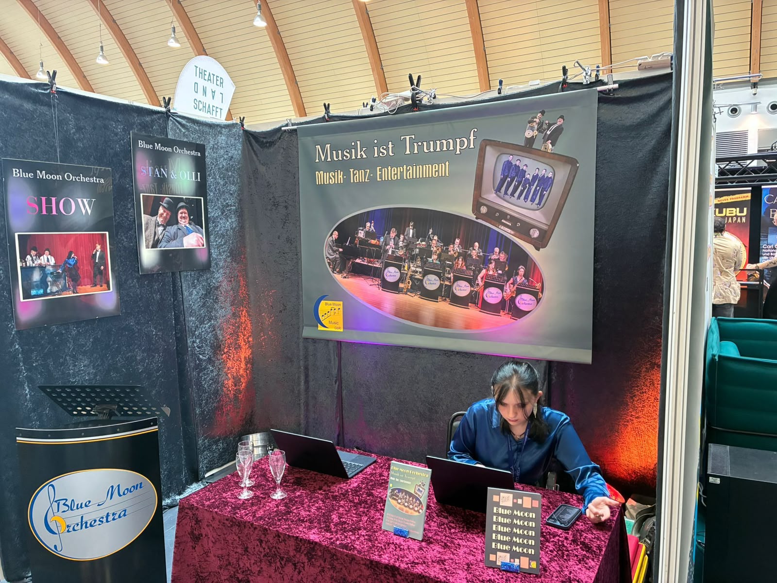 Fertiger Messestand in Betrieb